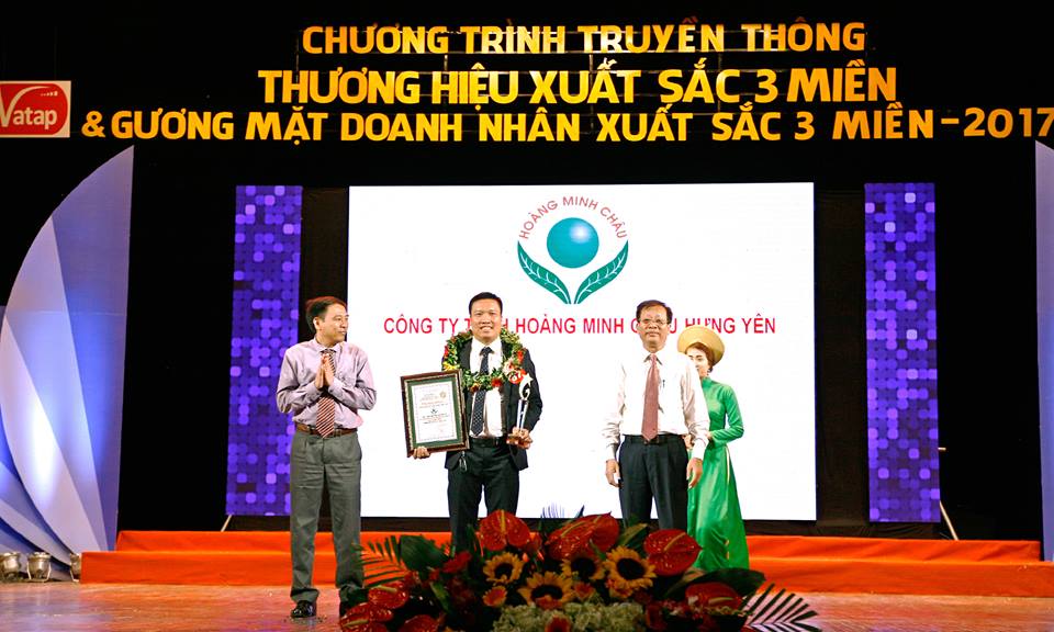 Công ty TNHH Hoàng Minh Châu Hưng Yên vinh dự nhận giải 